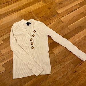 Something Navy Henley Top